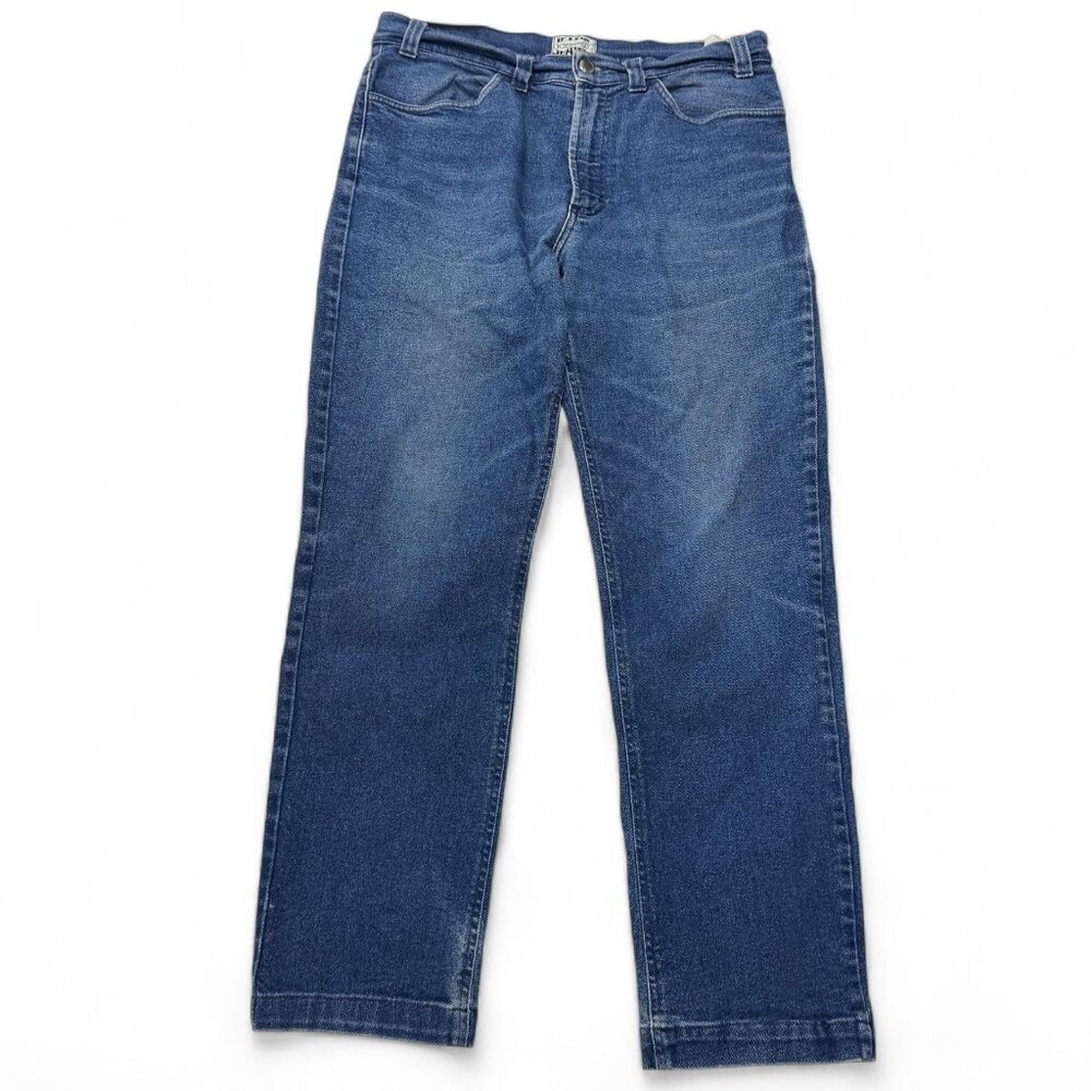 Iceberg Jeans Womens 33 x 28 Blue Stretch Denim Italy Straight High Rise